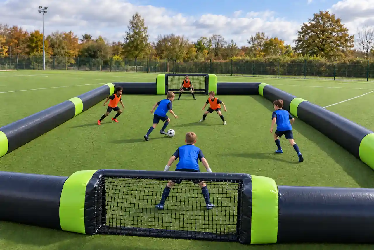 3v3 inflatable football arena birthday party