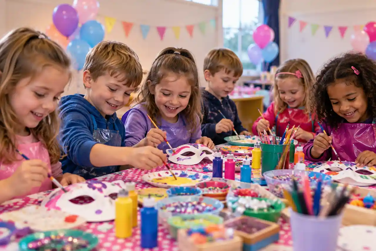 Arts and Crafts Party birthday activity