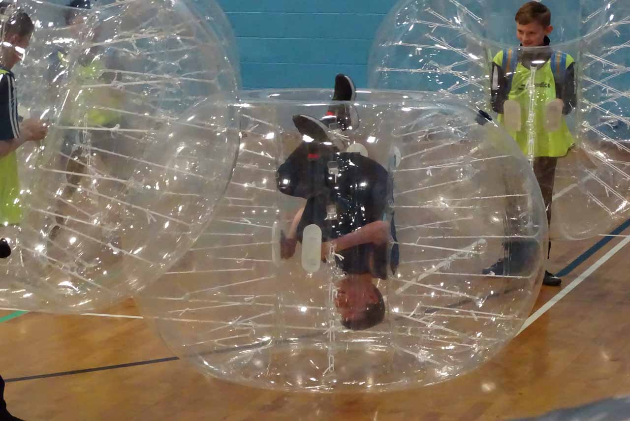 childrens bubble football