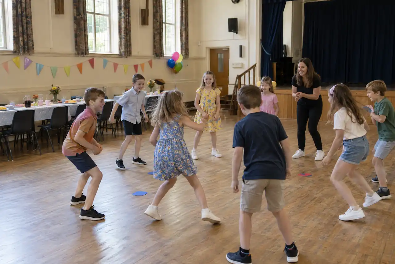 Church hall used as a children's birthday party venue