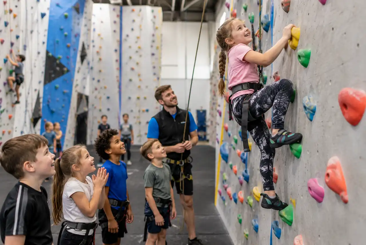 Climbing Centre birthday activity