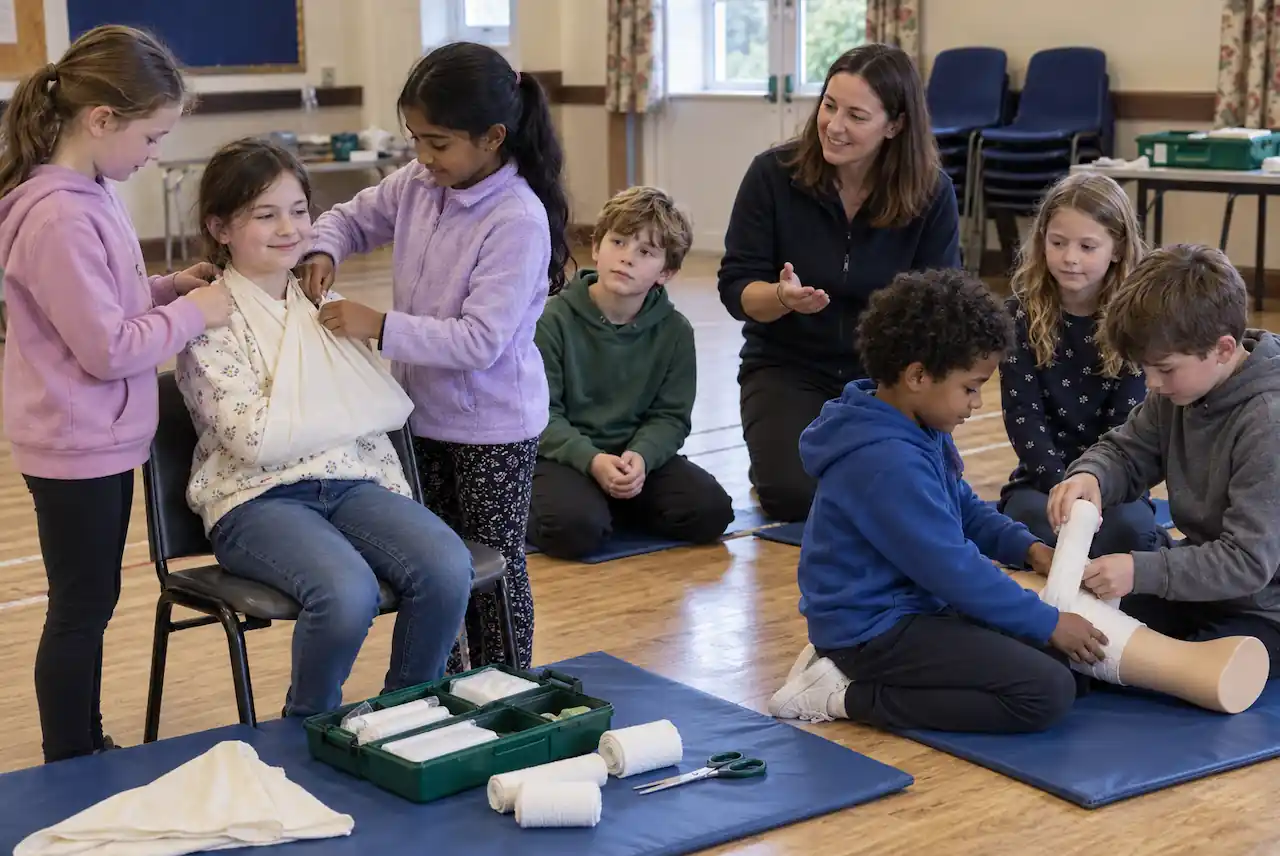 First Aid Challenges for Cubs aged 8–10 in Newcastle and the North East