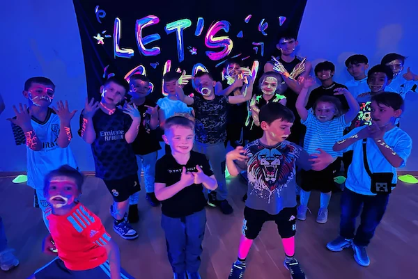 glow disco birthday party for 10 year old boys North East