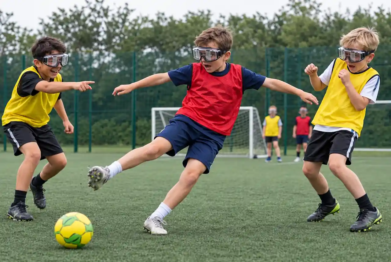 goggle football party idea for children