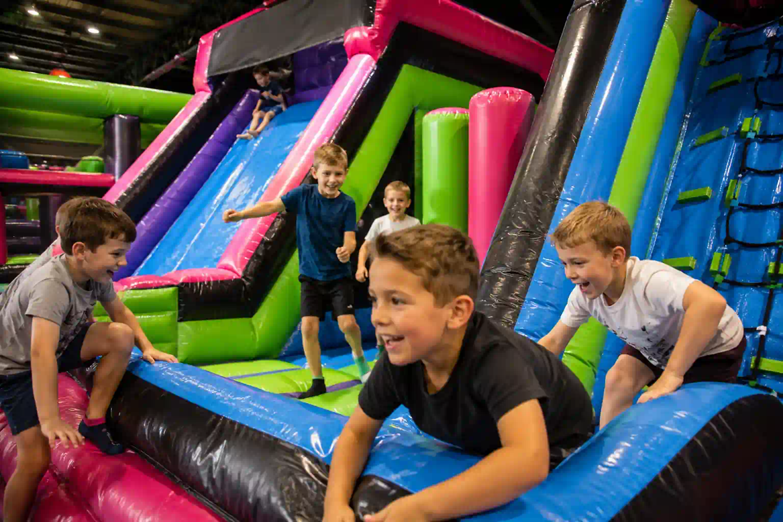 inflatable arena birthday party for 6 year old boys North East