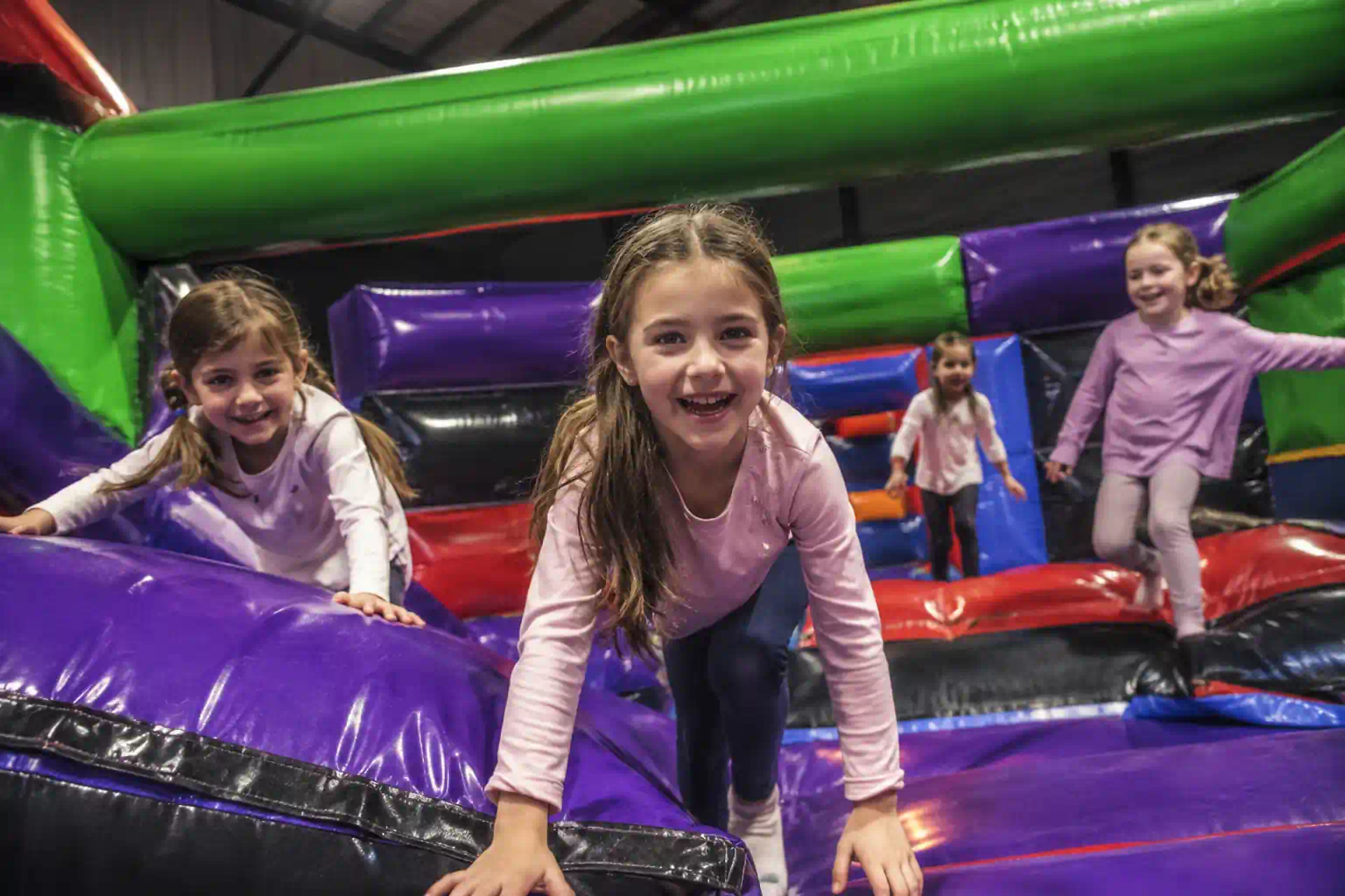 inflatable arena birthday party for 7 year old girls