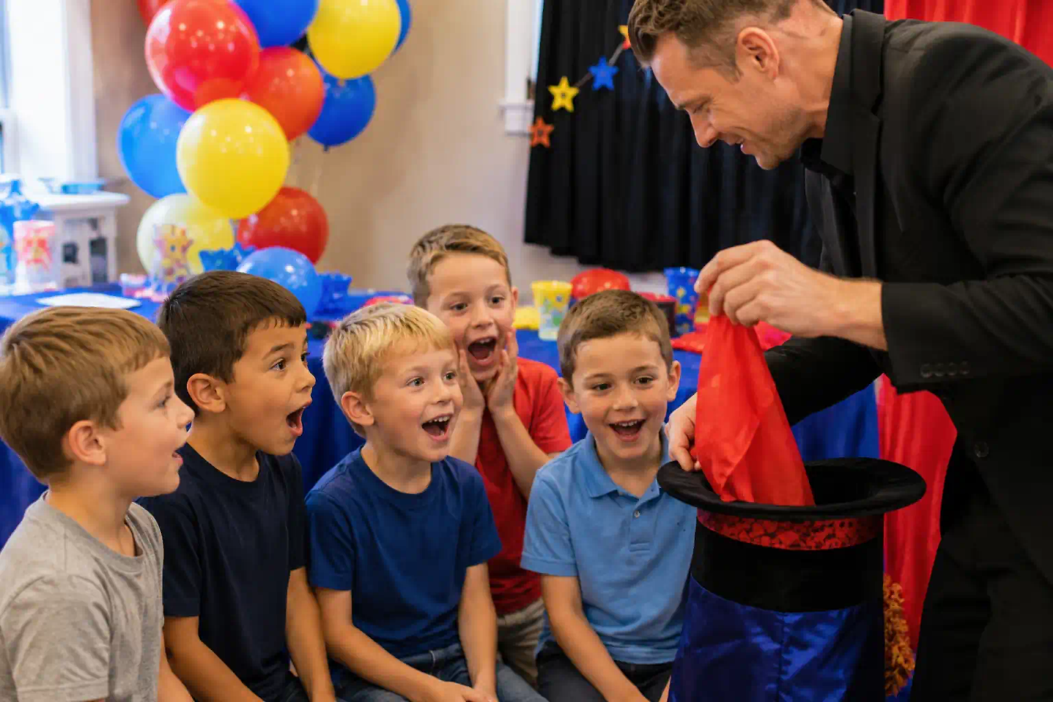 magician birthday party for 6 year old boys North East
