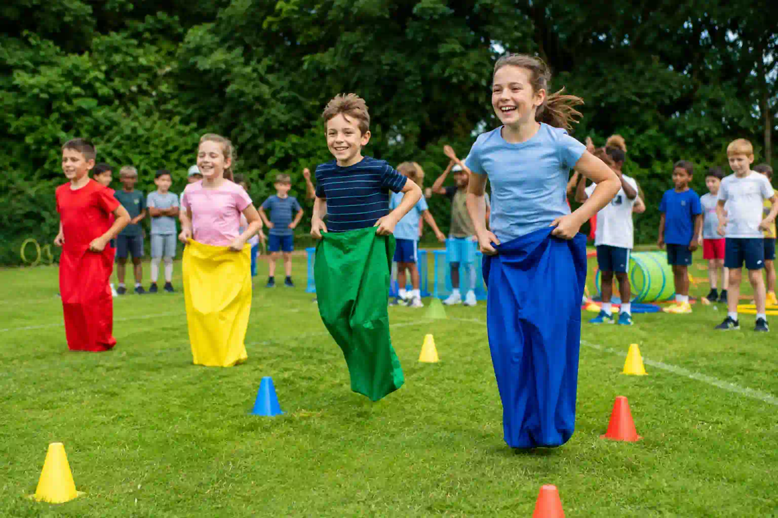 old school sports day birthday party for 7 year old boys Corbridge