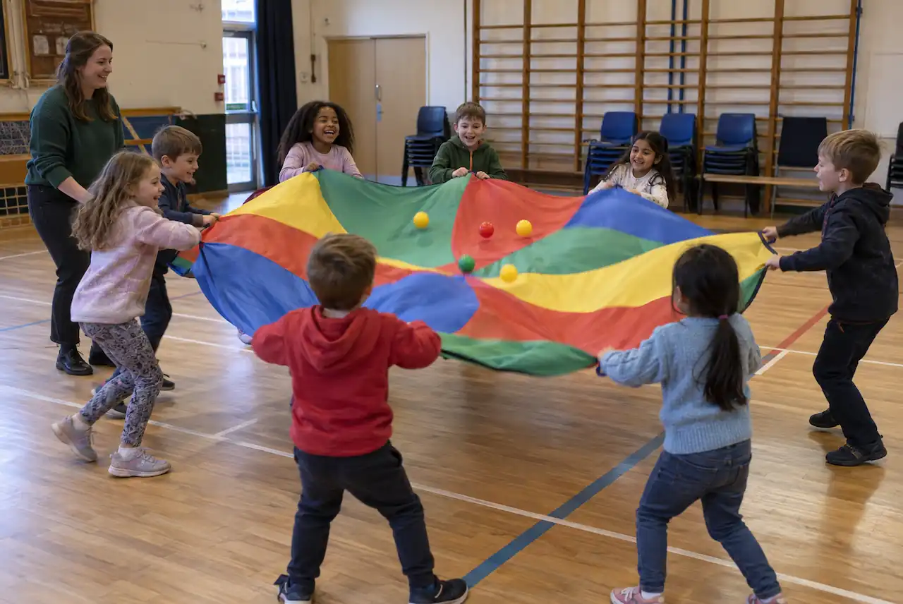 Parachute Games for Beavers aged 6–8 in Newcastle and the North East