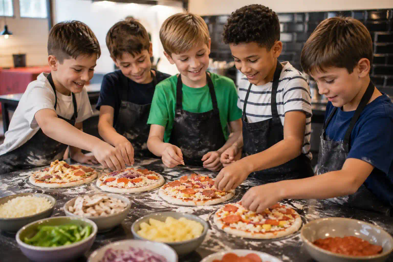 pizza making birthday party for 8 year old boys UK