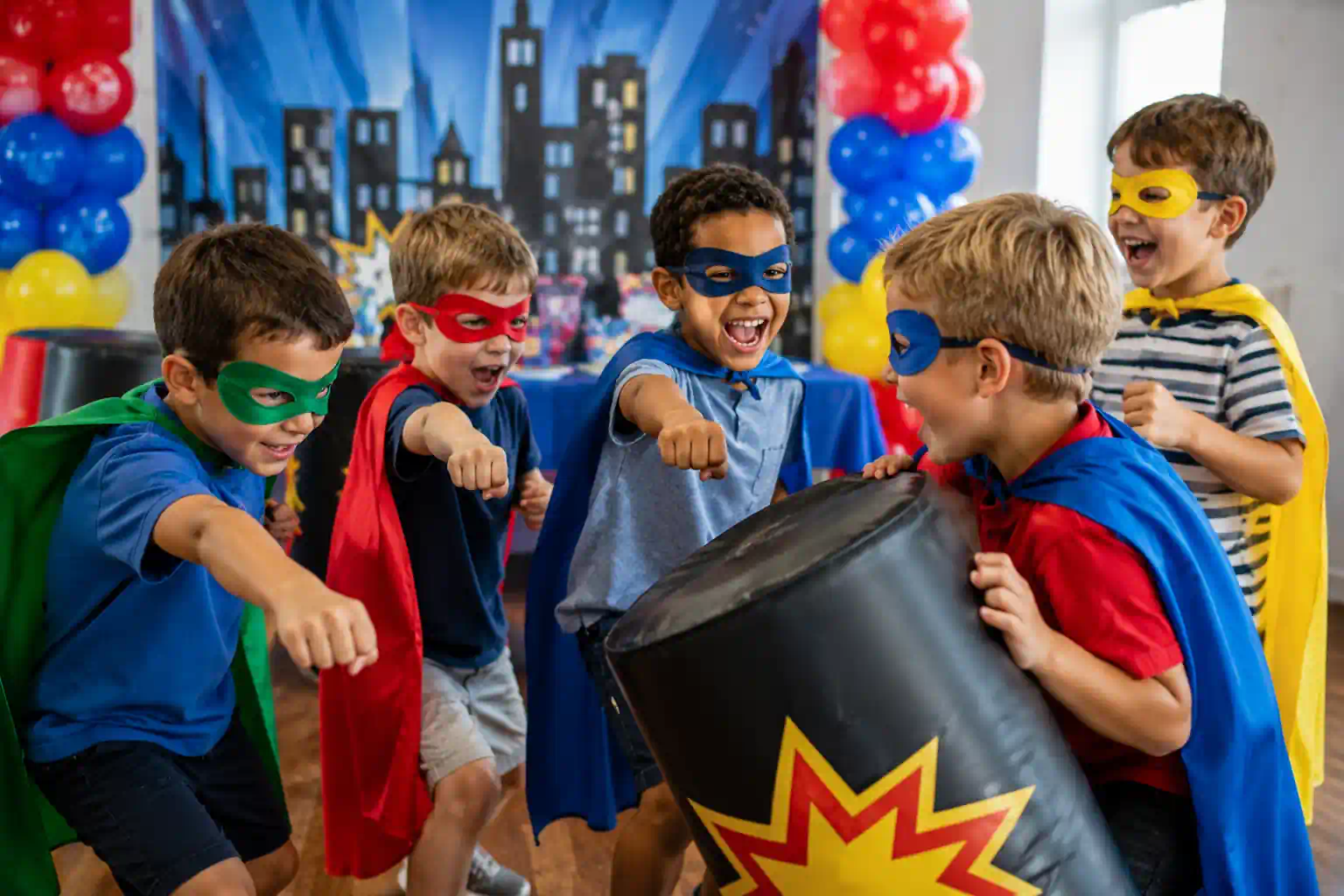 superhero birthday party for 6 year old boys UK